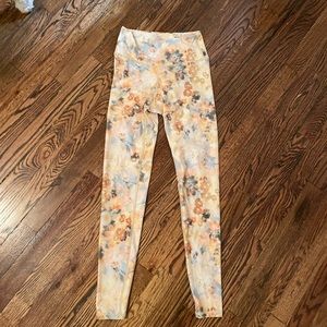 Flower patterned leggings